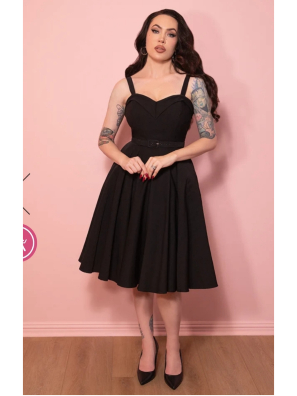 Vixen by Micheline NEW FIT - MANEATER SWING DRESS size XS (no belt) USA MADE